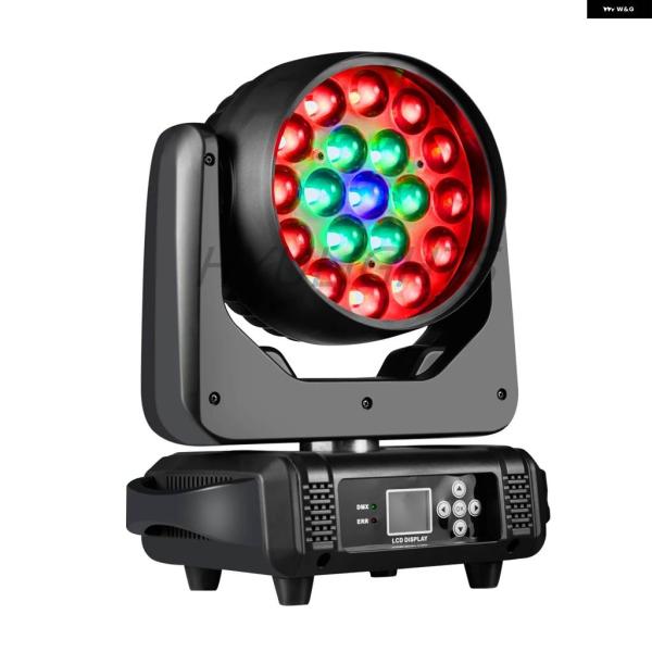 並行輸入品 19X15W LEDズームビームウォッシュサークル コントロール ムービング ヘッドライ...