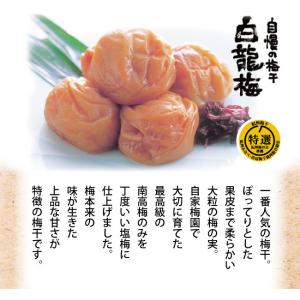 梅干し 特選 紀州南高梅 白龍梅 500g 化...の詳細画像1