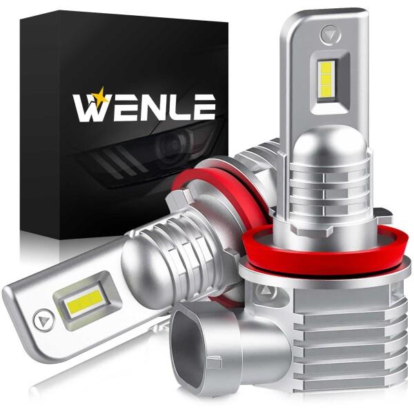 WENLE(ウエンレ) 新型 超小型サイズ 爆光 H8 H11 H16 H9 共用 ledヘッドライ...