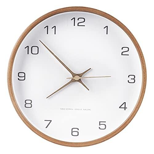 IFEND 掛け時計 おしゃれ 壁掛け時計 静音 非電波 連続秒針 25cm インテリア 北欧 電池...