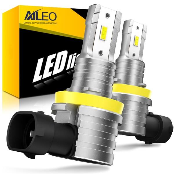 AILEO H11 led ヘッドライト 車用 LEDチップ搭載 爆光 h11 LEDバルブ 車検対...