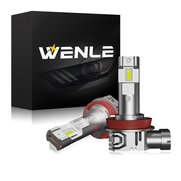 WENLE(ウエンレ) H8/H9/H11/H16共用 LED フォグランプ レモンイエロー DC1...