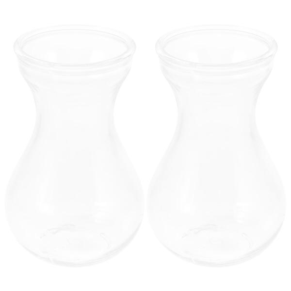OUNONA ヒヤシンス 花瓶 ガラス 透明 水栽培 容器 2個 ポット ガラス鉢 ヒヤシンスポット...