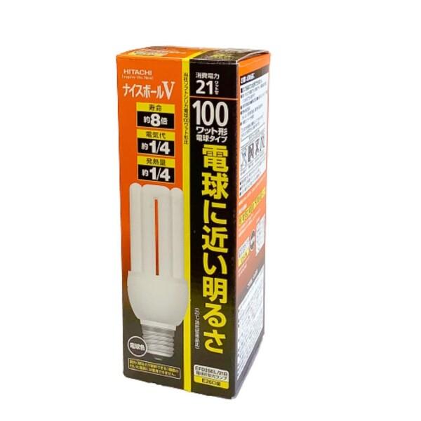 HITACHI ナイスボールV 電球形蛍光ランプ 電球100Wタイプ 3波長形電球色 EFD25EL...