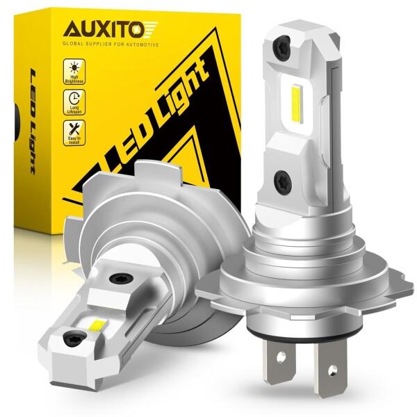 AUXITO H7 LEDヘッドライト車検対応 H7 LED 8つの超高輝度CSPチップ搭載 1：1...