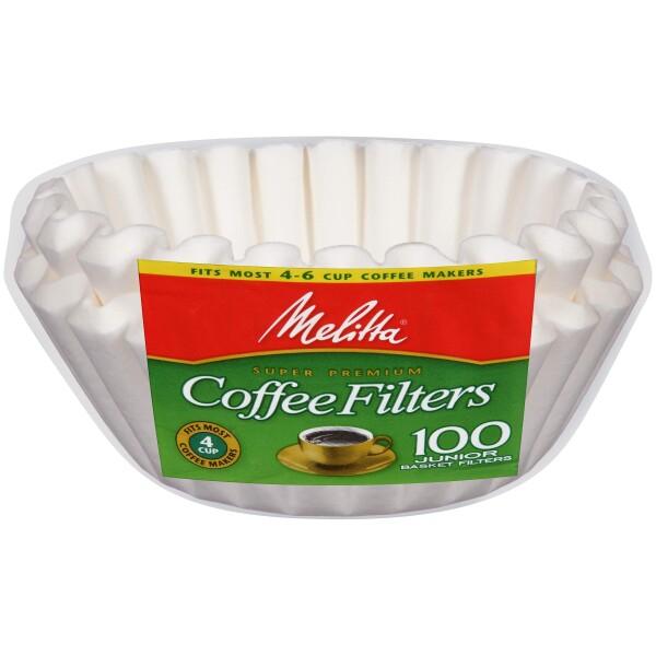 Melitta (メリタ) 4から6カップ用 バスケットタイプ コーヒーフィルター 100枚 Bas...