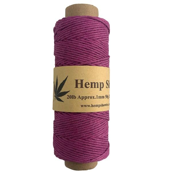 Hemp twine 麻紐 62m巻 2020シリーズ (1mm 50g 62m オーキッドOrch...