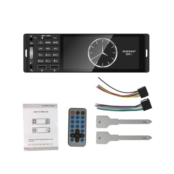 BOOMBOOST カーオーディオ 5.1インチHDカーMP5カードプレーヤーハンズフリー通話サポー...