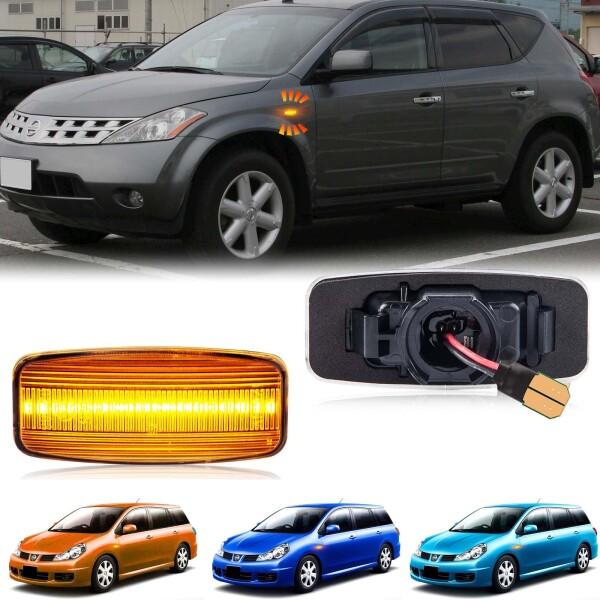 NEIFILES スカイラインgt-r R34 ムラーノ z50 サイドマーカー LED プレサージ...