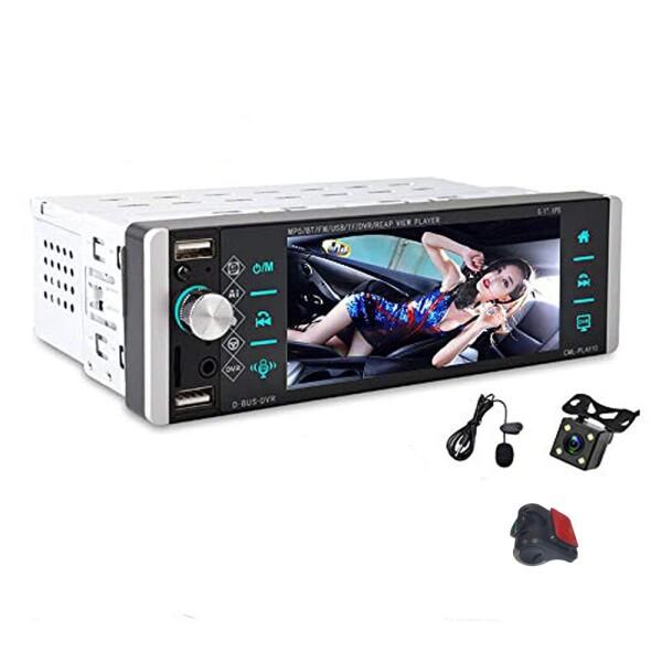 1 Din 5.1インチカーステレオBluetoothラジオIPS HDタッチスクリーンFM/AM/...