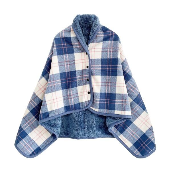 Missmat ひざ掛け ブランケット 膝掛け 着る毛布 大判 80X130cm 厚手 軽量 昼寝用...