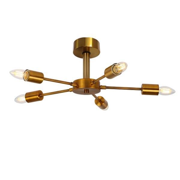 Herischen ペンダントライト ゴールド銅色 北欧風 アンティーク レトロスタイル 天井照明 ...