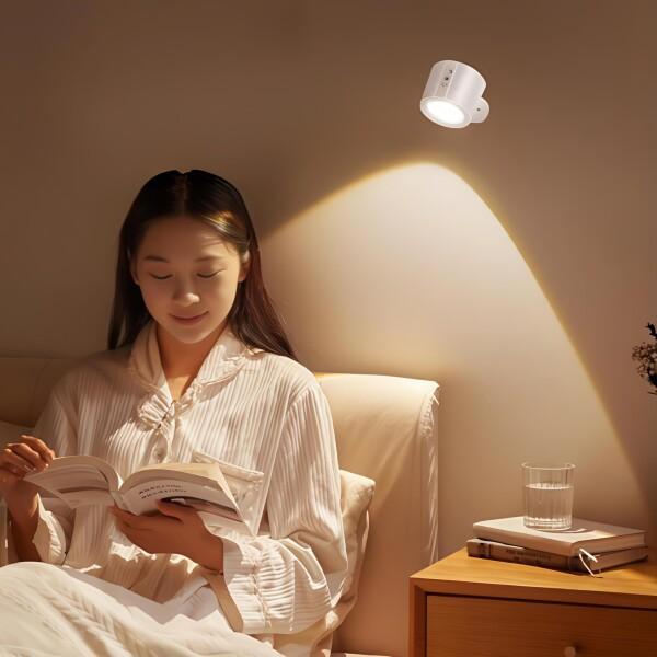 間接照明 おしゃれ 室内 一灯二光 LED スポットライト 充電式 2500mAh 寝室 授乳ライト...