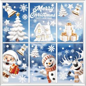 クリスマス ステッカー 窓 シール 飾り 静電ステッカー 剥がせる