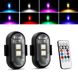LED ストロボ フラッシュ ライト 12V 3LED×8連 発光パターン変更可