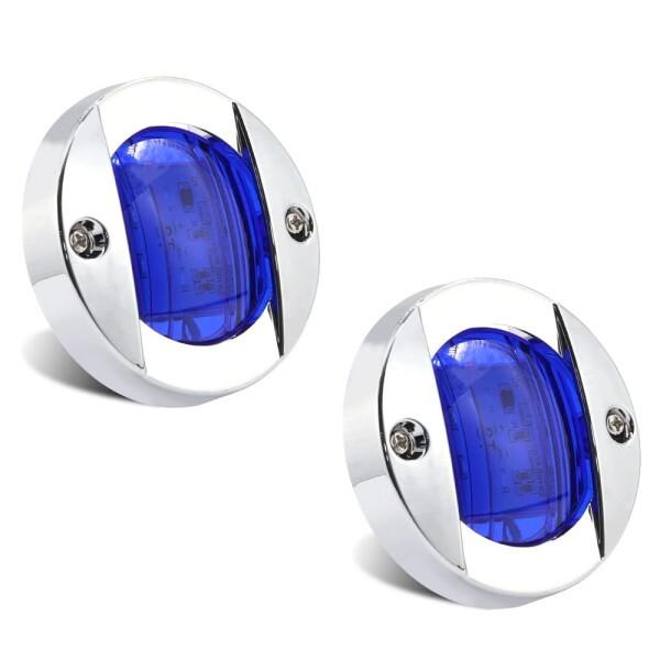 Aoling トラックサイドマーカー 12V 軽トラックマーカーランプ LED ブルー バス 路肩灯...