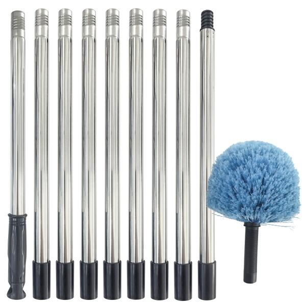 Socpuro 高所掃除ブラシ 3.6m 雨樋掃除 雨どい クリーニング 直径22mm 掃除道具 ス...