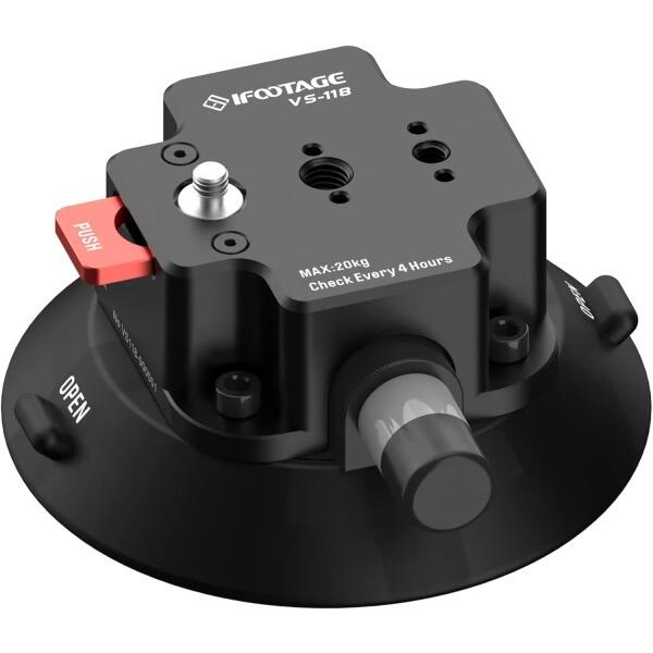 IFOOTAGE Spider Crab VS-118 車載吸盤、耐荷重20kg 車載カメラマウント...