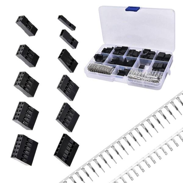 Wolfride 620個セット QIコネクター デュポンコネクタセット 2.54mmピッチ オスピ...