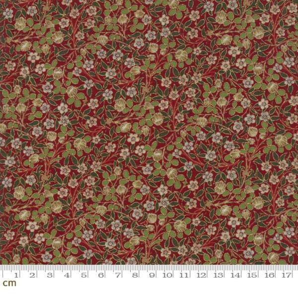 Moda 7316-14m 植物柄 クローバー シーチング Best of Morris 生地 手芸...