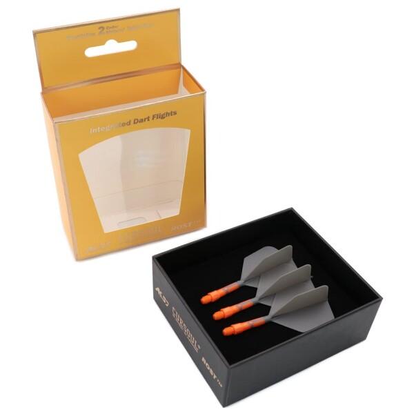 CUESOUL ROST T19 シャフト一体型フライト ビッグウイングシェイプ、ツートンカラー、S...