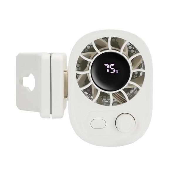 HUAJUN 携帯扇風機 ハンディファン 手持ち不要 100段階風量調節 小型 静音 軽量 USB充...