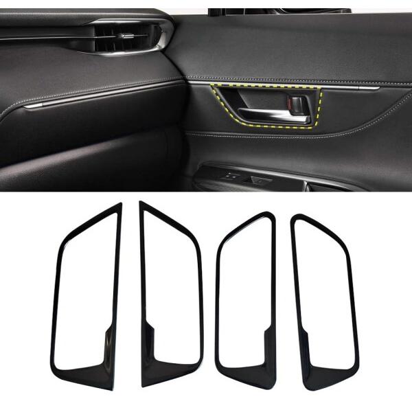 トヨタ 新型 ハリアー 80系 専用 内装 フロント リア インナー ドアハンドル ガーニッシュTo...