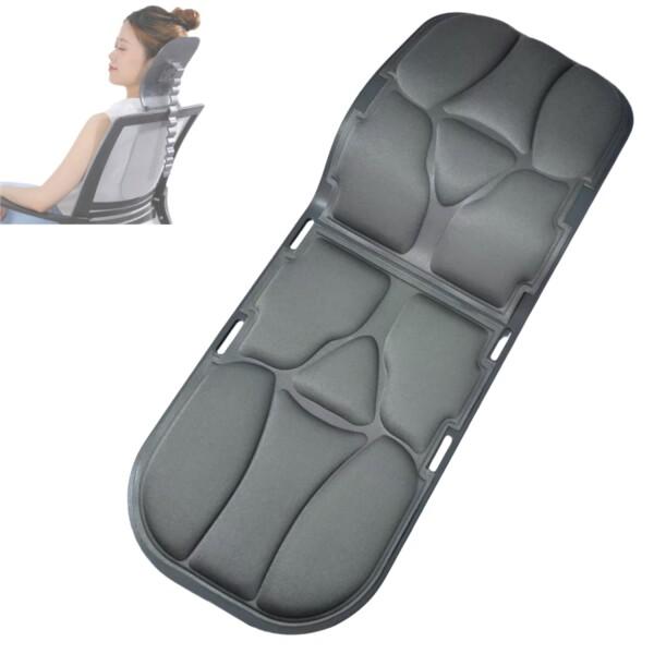 挟める、背負える「後付けヘッドレスト」日本語取説付き  拡張された背もたれ 曲線スロープデ