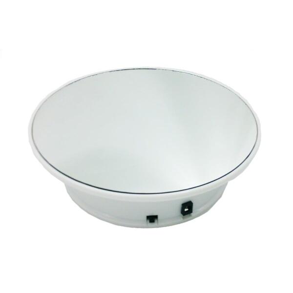 3931 PPLS 電動回転ミラースタンド 電池式・USB給電式 専用プラグ付 台座直径20cm 高...