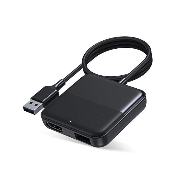 有線 Apple CarPlay HDMI 入力 アダプター (テレビ TVチューナー 動画 アプリ...