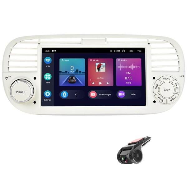 フィアット500 2007-2015車載ラジオと無線Carplay Android Autoに対応し...