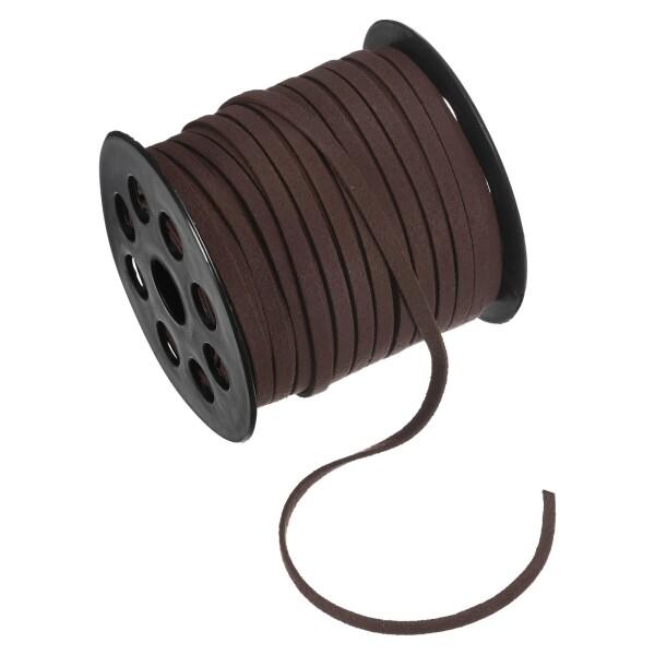 M METERXITY フェイクスエードレザーコード 50ヤード5mmフラットスエードレザーレース ...