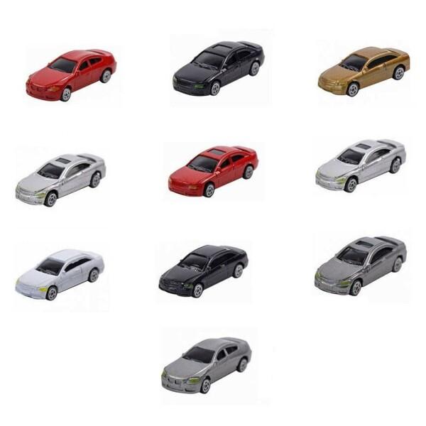 10台入 モデルカー 自動車模型 1/87スケール ジオラマ 建築模型 都市風景 DIY 装飾 面白...