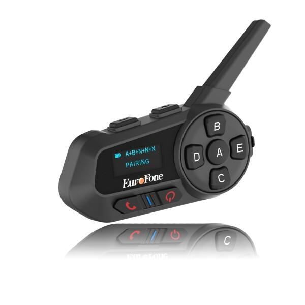 EuroFone バイクインカムディスプレイ付 S6-1200m-Aインカム バイク用 2人の双方向...