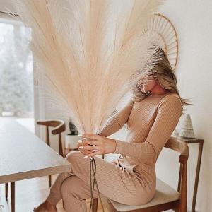 人工のパンパスグラスは大きく、高さ40インチの大きなパンパスグラスの装飾は、どの部屋にも