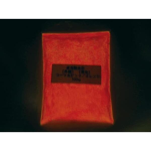 161 PPLS (蓄光)夜光粉末 (6)外観:コーラルピンク 発光:オレンジ 100g