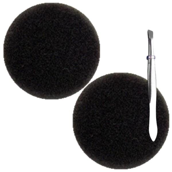 GIZLABO アイリスオーヤマ 掃除機 互換 スポンジフィルター ブラック ピンセット付 極細軽