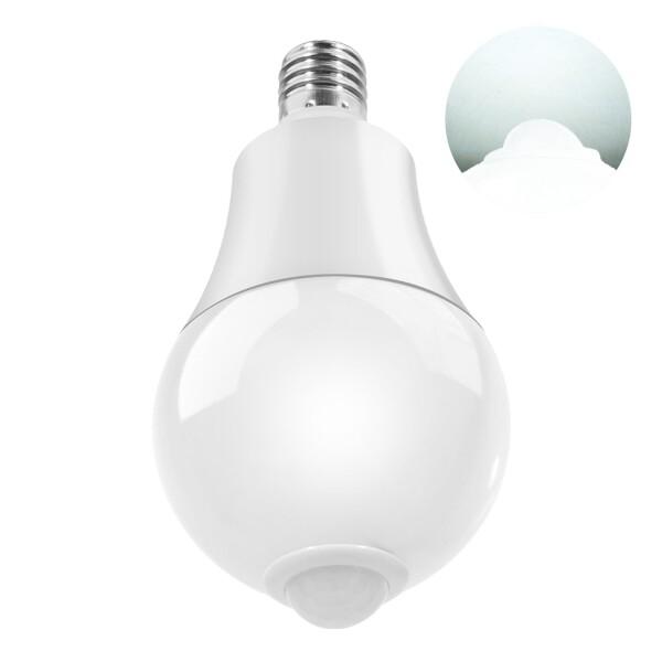Pispoer LED電球、光センサーと人体センサー付き、E17口金、ハロゲン電球80 Wに相当し、...
