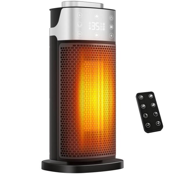 セラミックヒーター 「2025新登場・超音波式加湿＆ECO知能恒温モード・省エネ」 2秒速暖 電気ス