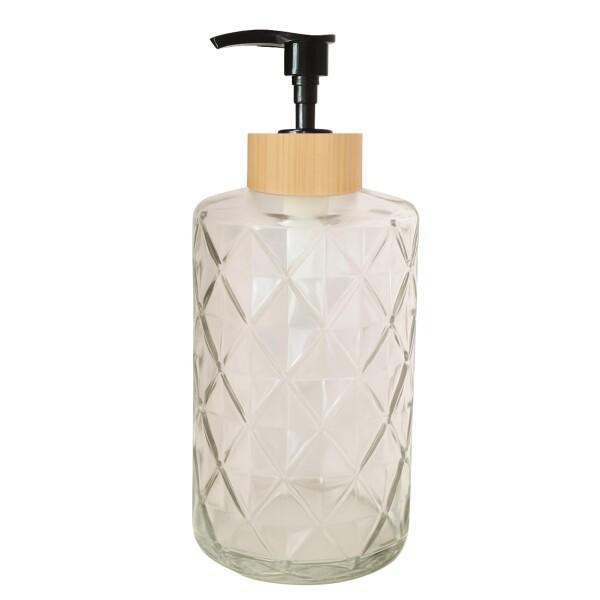 レタヤ ソープボトル 大容量 ソープディスペンサー おしゃれ 詰め替え ガラス 液体 洗剤 ポンプ