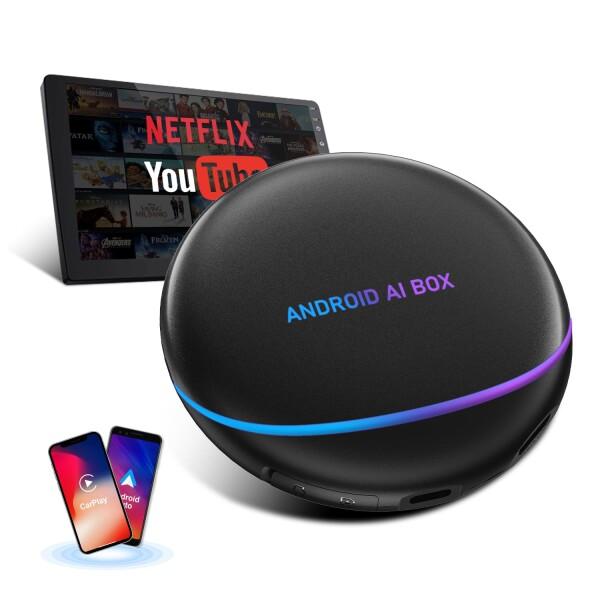 CarPlay AI BOX  CarPlayワイヤレスアダプター カープレイドングル オーディオ一...