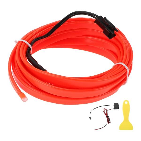 A ABSOPRO 3メートルELワイヤーケーブルLEDグローストリングライトカーライティングストリ...