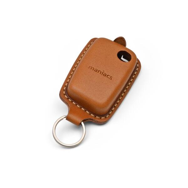 maniacs Leather key shell （VW-E type） (キャメルレザー × ベ...