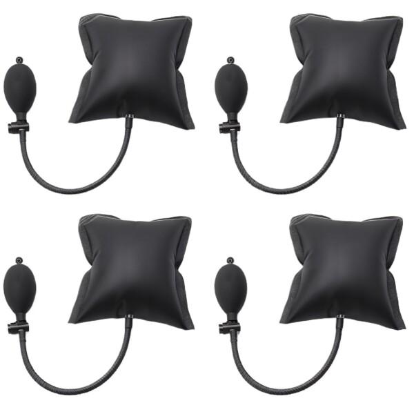 エアウェッジ、CTRICALVER 4 パック インフレータブル リフトパッド、エア ウェッジ バッ...