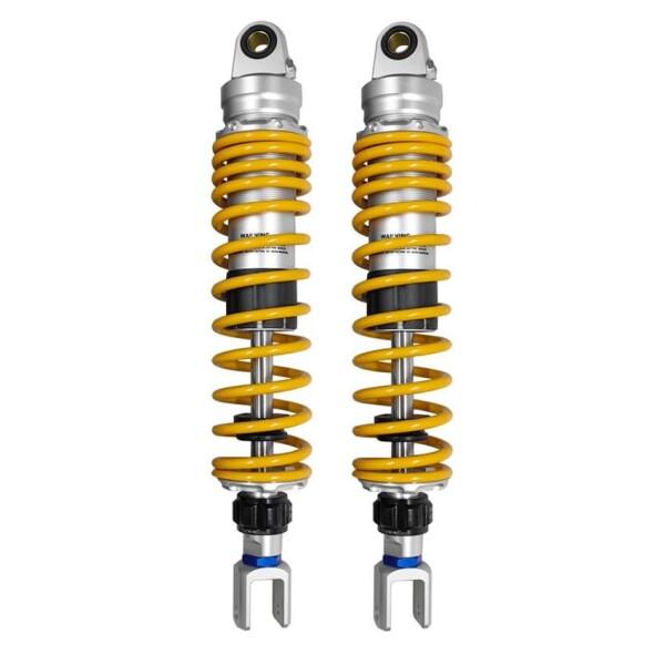 Siuprajsy 1対の汎用オートバイリアダンパーサスペンション減衰調整7 mmスプリングを CT...