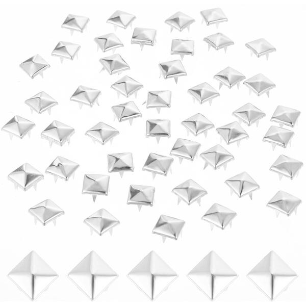 ピラミッド スタッズ 四爪 12mm 銅素材 簡単取り付け 高硬度設計 レザークラフト バッグ ベル...