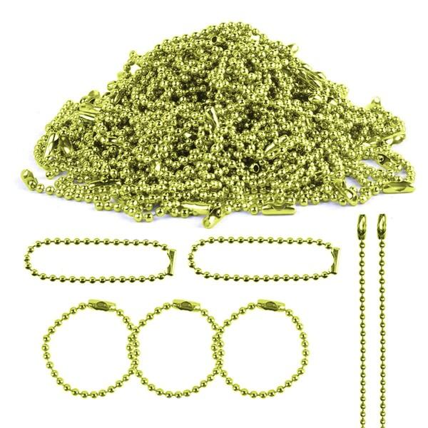 ボールチェーンチェーンキーホルダー ビーズ素材 コネクター付き 全長約12cm ボール径約2.4mm...