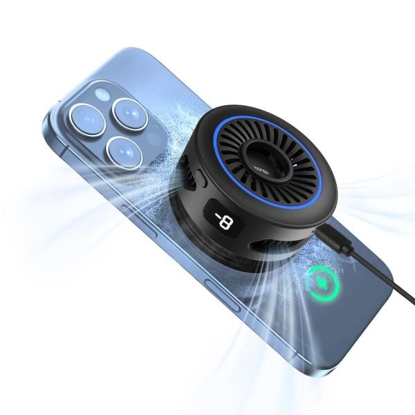 スマホ 冷却ファン 半導体ペルチェ素子付き3秒瞬間冷却 2段階冷却モード調節iPhone/Andro...