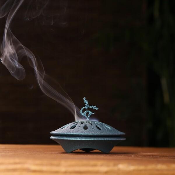 香炉 おしゃれ 仏具 インテリア お香立て オシャレ 線香立て 渦巻き 渦巻き線香立て 蓋 蓋付き