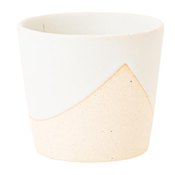 明山 codomono お揃いコップ 大 白 [ファイ]85×h80mm 容量約200m 信楽焼 日...